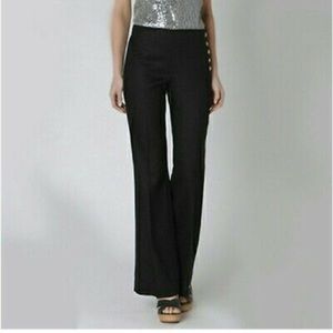 Cartonnie Andros black military linen trousers